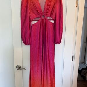 Simkhai  Jaelyyn Ombre Cut Out Dress, Size M